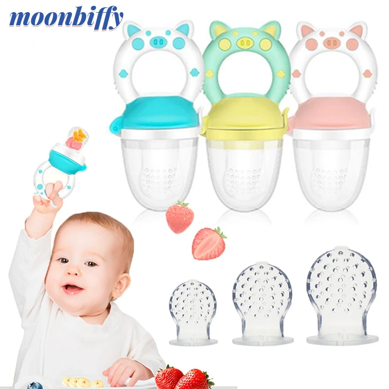 

Silicone Fresh Food Nibbler Baby Feeder Kids boy girl Fruit Nipples Feeding Safe Infant Baby Supplies Nipple soother Bottles