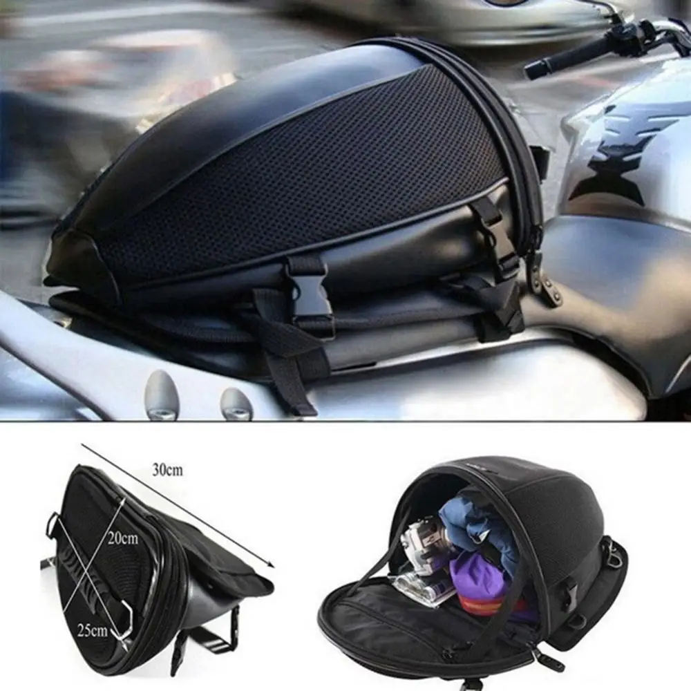 

Durable Waterproof Motorcycle Bike Rear Trunk Back Seat Carry Luggage Tail Bag Saddlebag New hot boutique