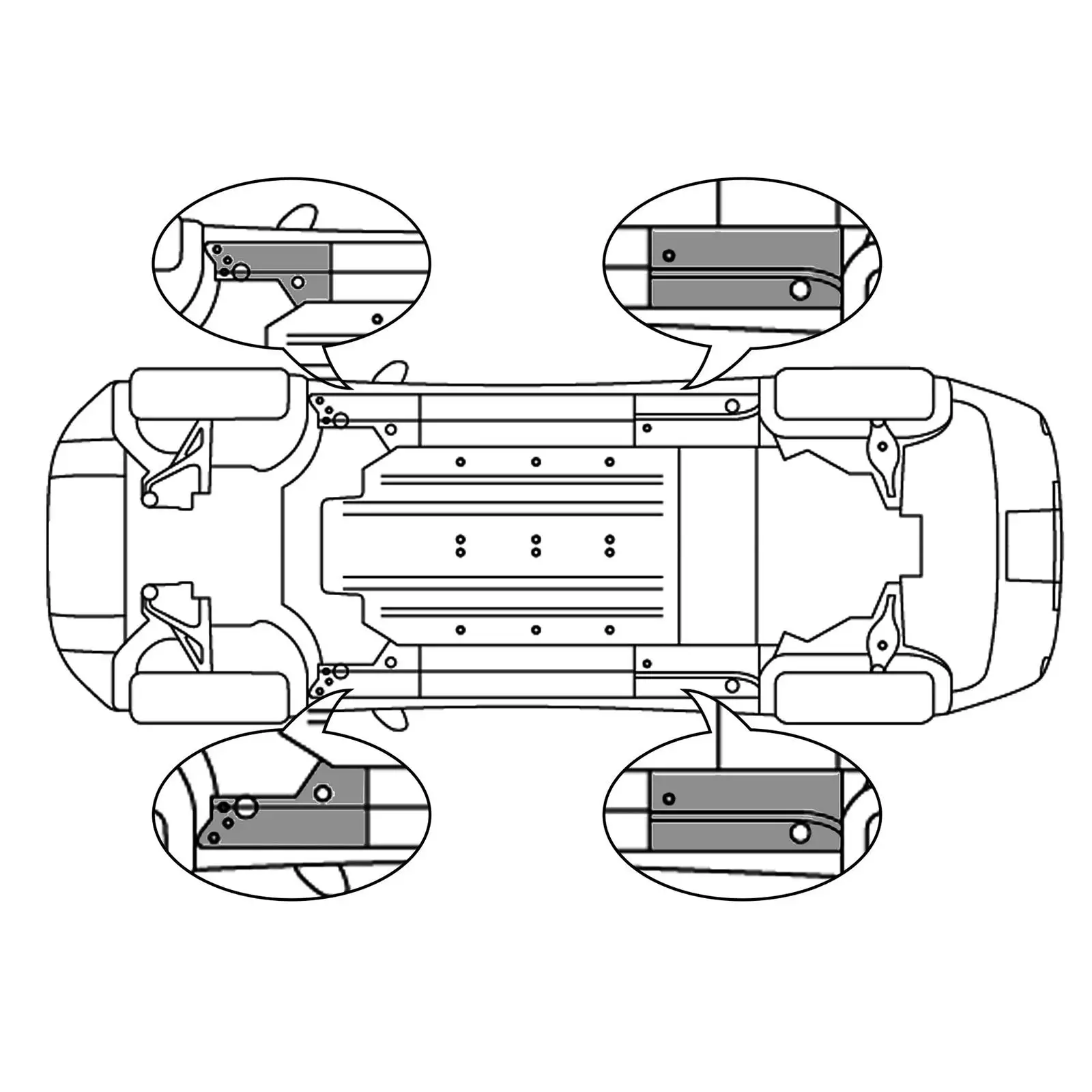 

4 шт., запасные части для подъемника шасси