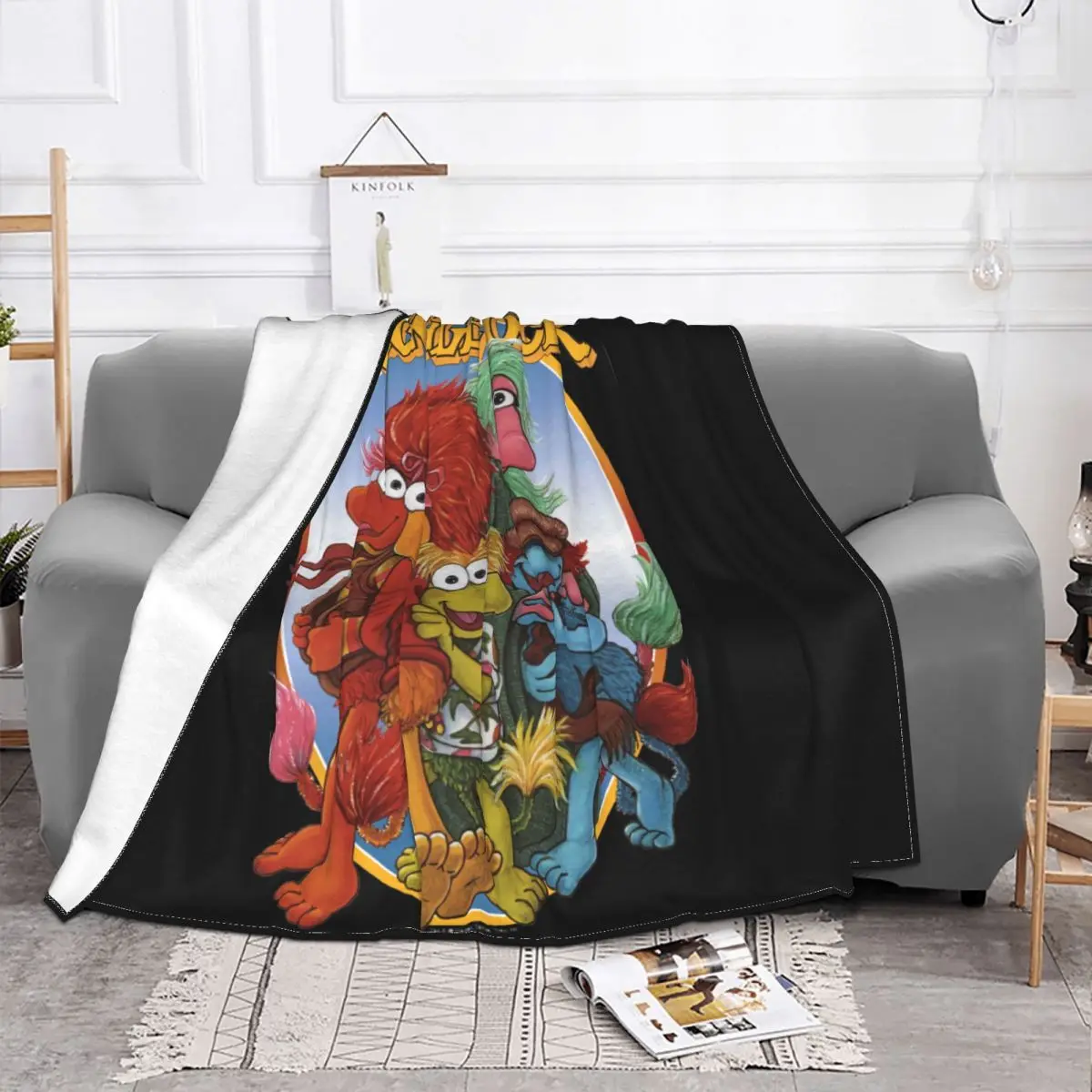 Одеяло для ТВ-шоу Fraggle Rock лицензионное одеяло из микрофибры