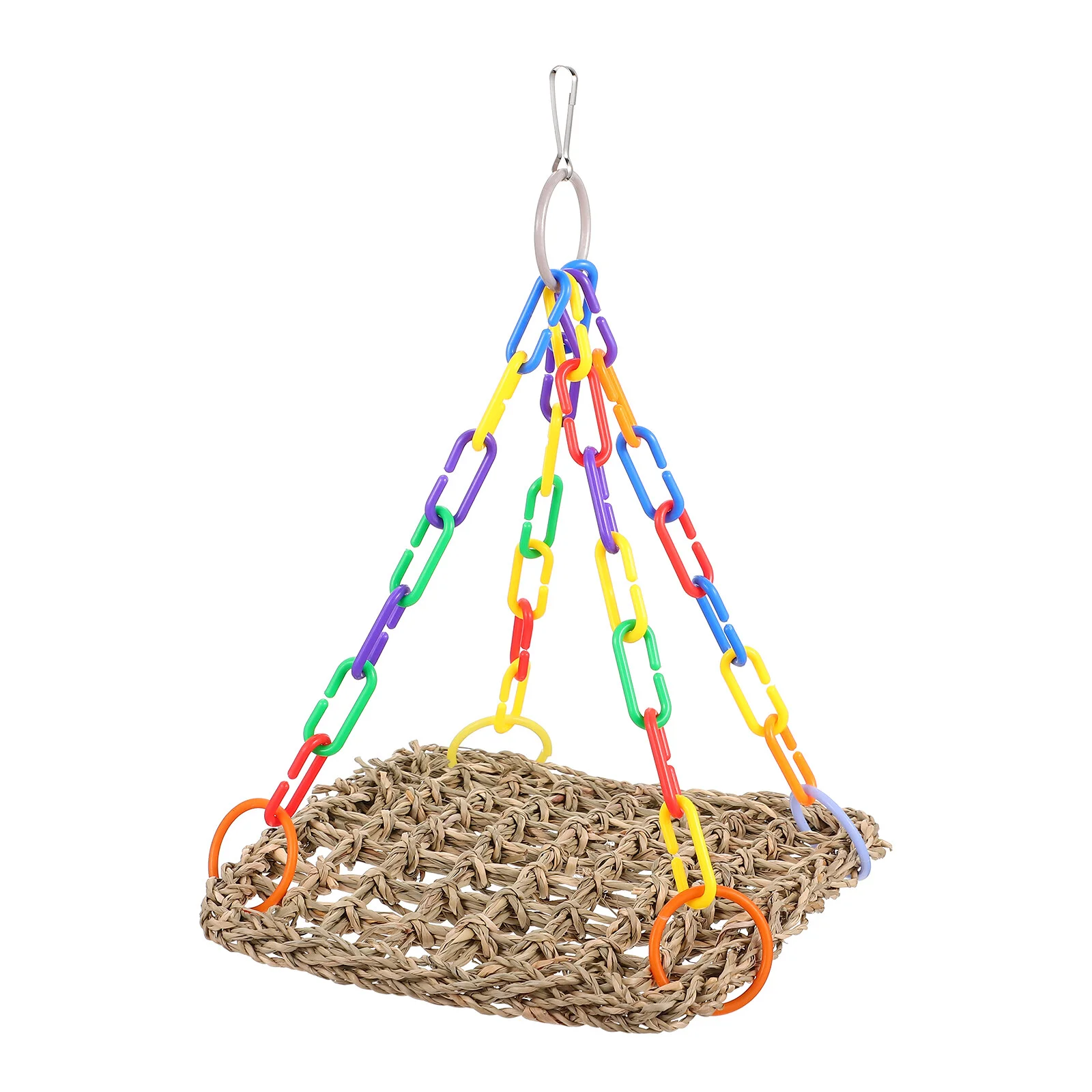 

Paper Shredder Parrot Swing Bite Toy Natural Bird Standing Perch Bite-resistant Cage Hanging Chew