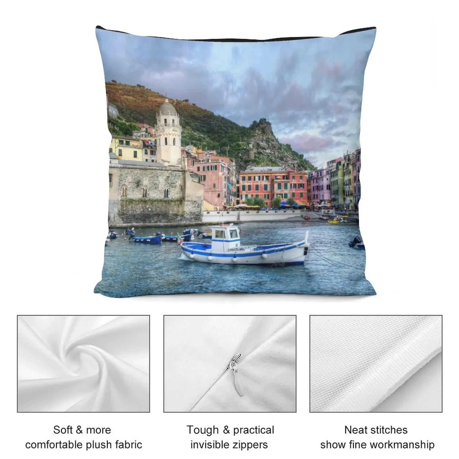Vernazza Cinque Terre - средняя декоративная подушка декоративные подушки для роскошного