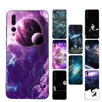 printed space phone case for huawei p9 p30 lite p30 20 pro p40lite p30 soft silicone capa