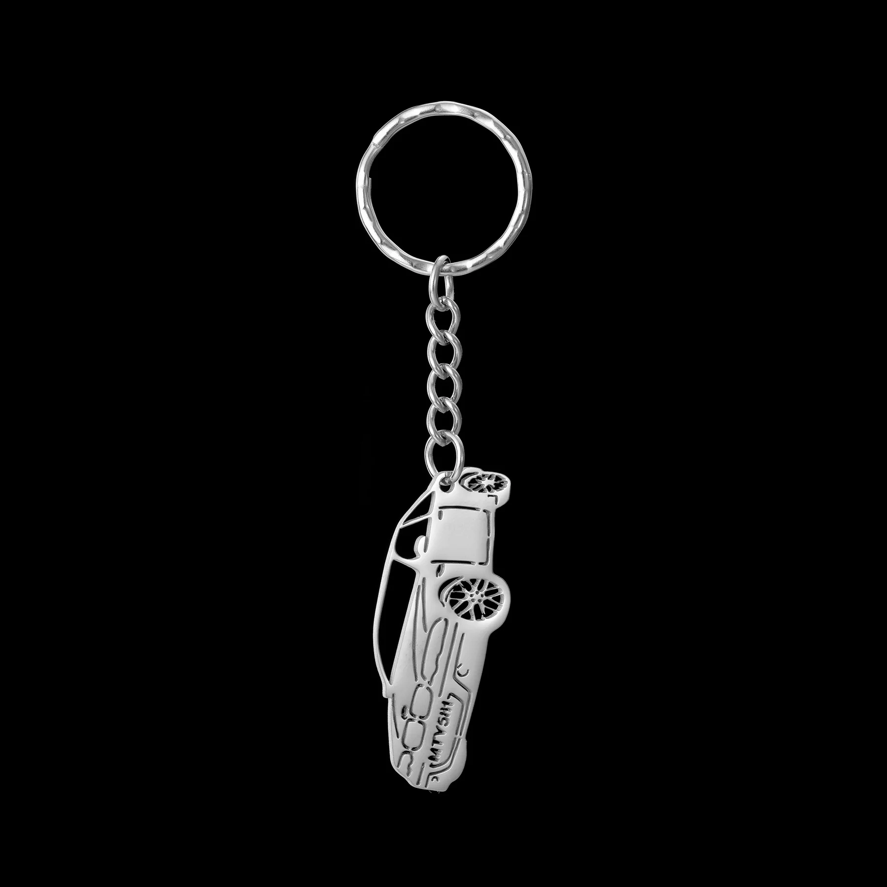 Персонализированный брелок с именем и буквами уникальный из нержавеющей стали