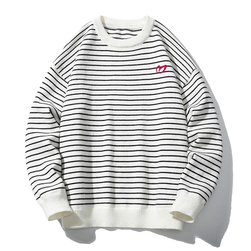 

Golf 2023 Spring Autumn Causal Sweater Mens Striped Pullover Fashion Harajuku Knitted O Neck Pullovers Men Knitwear Streetwear P