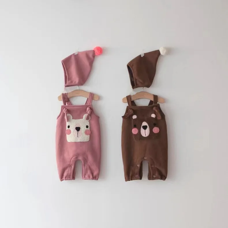 

Детский флисовый комбинезон с мультяшным принтом, на зиму