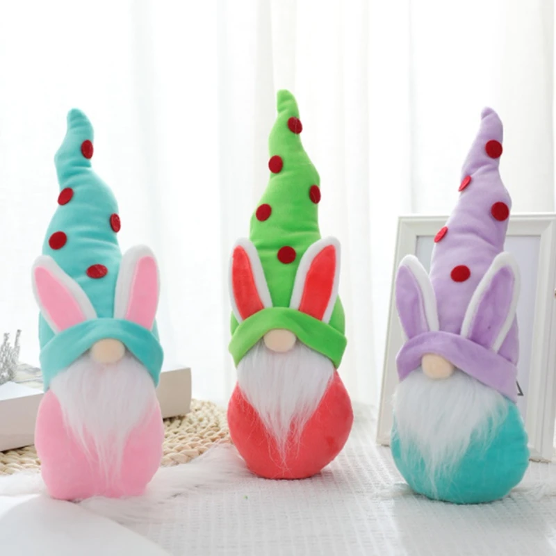 

Easter Doll Rabbit Elf Bunny Easter Gift Kids DIY Happy Easter Party Decor For Home Easter Decoration