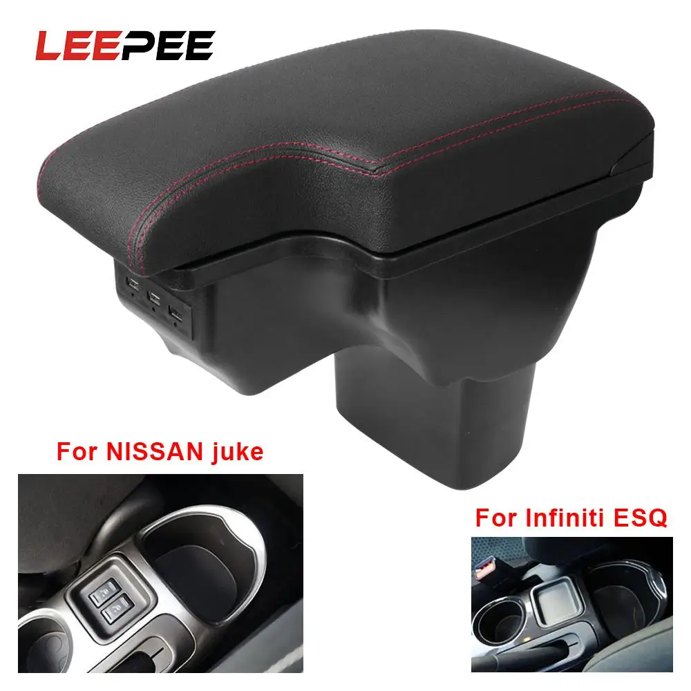 

Подлокотник для Infiniti ESQ, детали интерьера, планшетофон для NISSAN juke ящик для хранения в подлокотнике автомобиля USB для 2010-2019