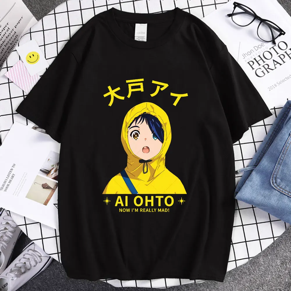 

Anime Wonder Egg Priority Short Sleeve Tshirts Funny Ai Ohto Print T-shirt Men Women Manga Fashion T Shirts Kawaii Tees Female