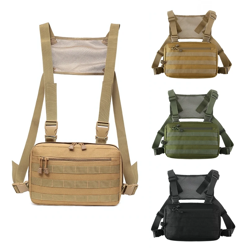 Тактическая нагрудная сумка унисекс Регулируемая Военная уличная Сумка Molle