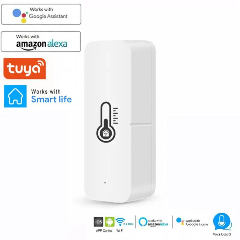 

AUBESS Tuya Smart ZigBee 3.0 Smart Temperature And Humidity Sensor Monitoring Reminder Via Alexa Google Home ZigBee Gateway