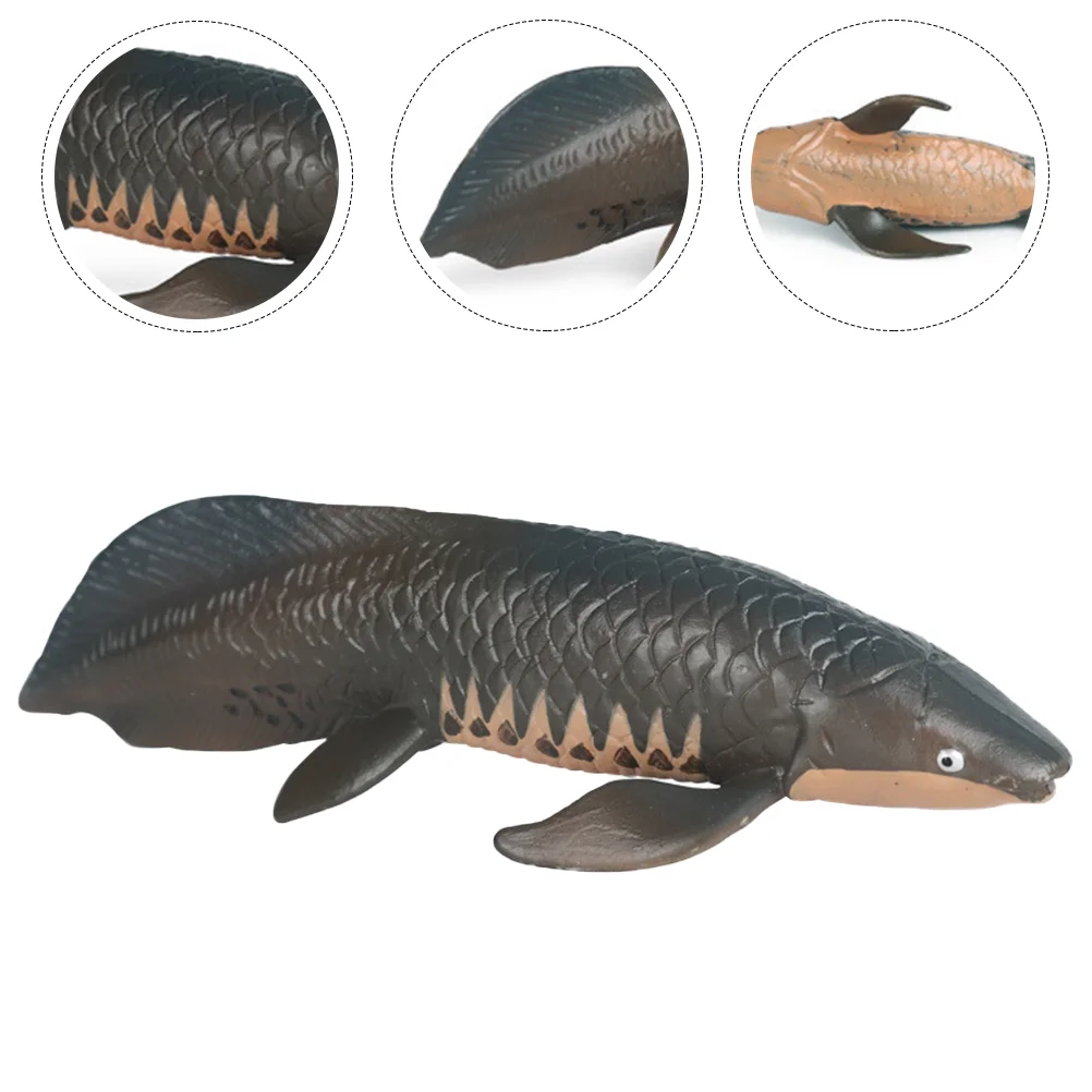 

Simulated Marine Animal Model Decor Lifelike Pirarucu Adornment Marine Animal