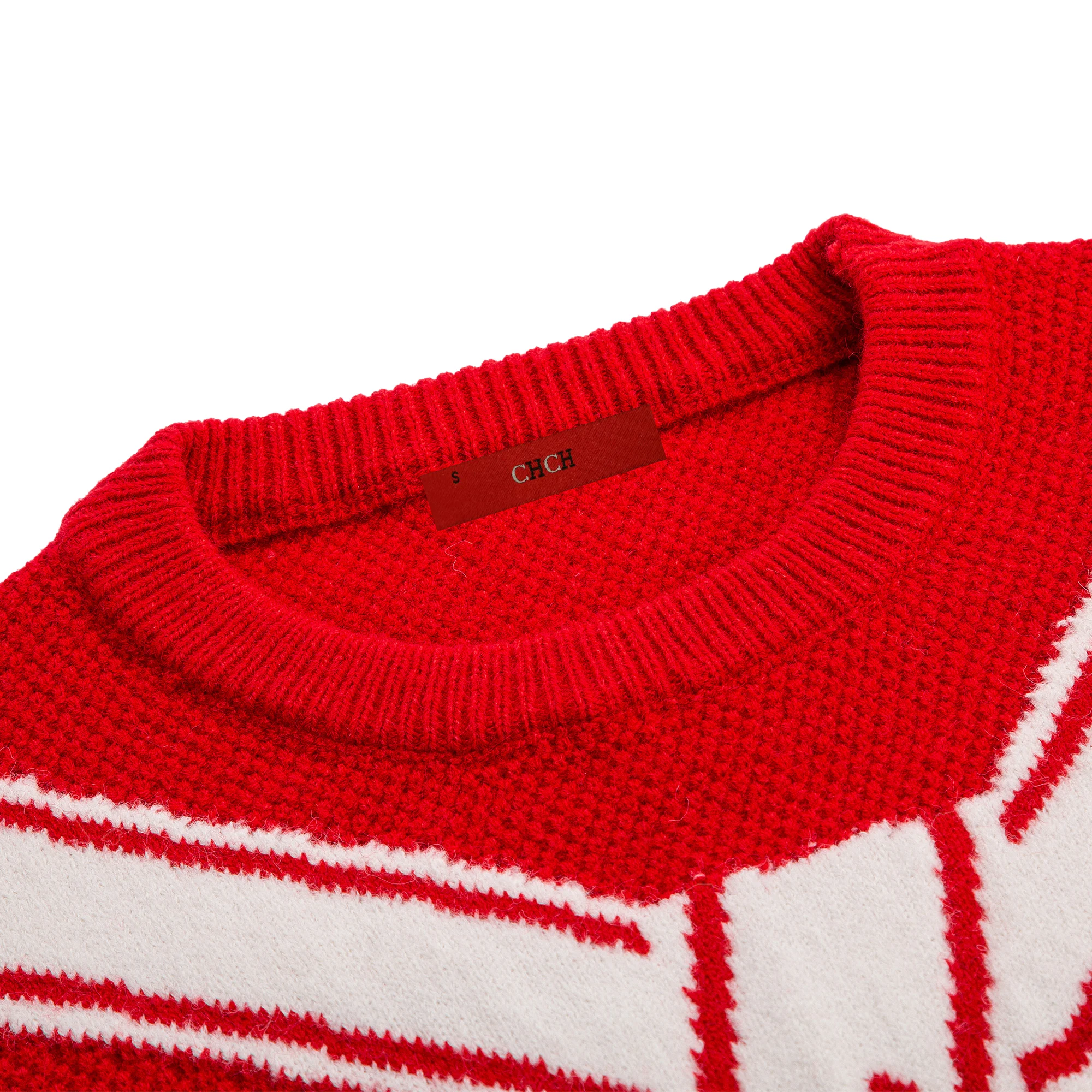 Женская трикотажная рубашка CHCH новинка 2024 Красный Рождественский Повседневный