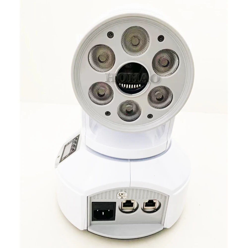 Новинка Белый цвет раковин 120w 2in1 Led движущаяся голова Спот Вашер Гобол свет со 50mw зеленого лазера Сцена Диско Эффект Горячий.