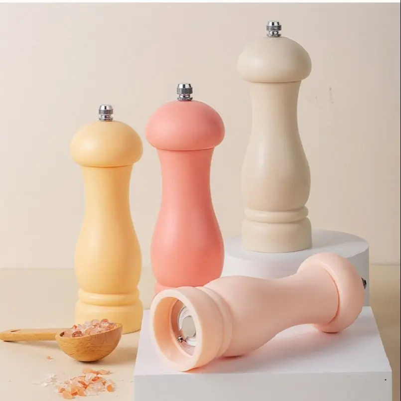

6inch Colorful Salt Pepper Grinder Manual Plastic Pepper Mill