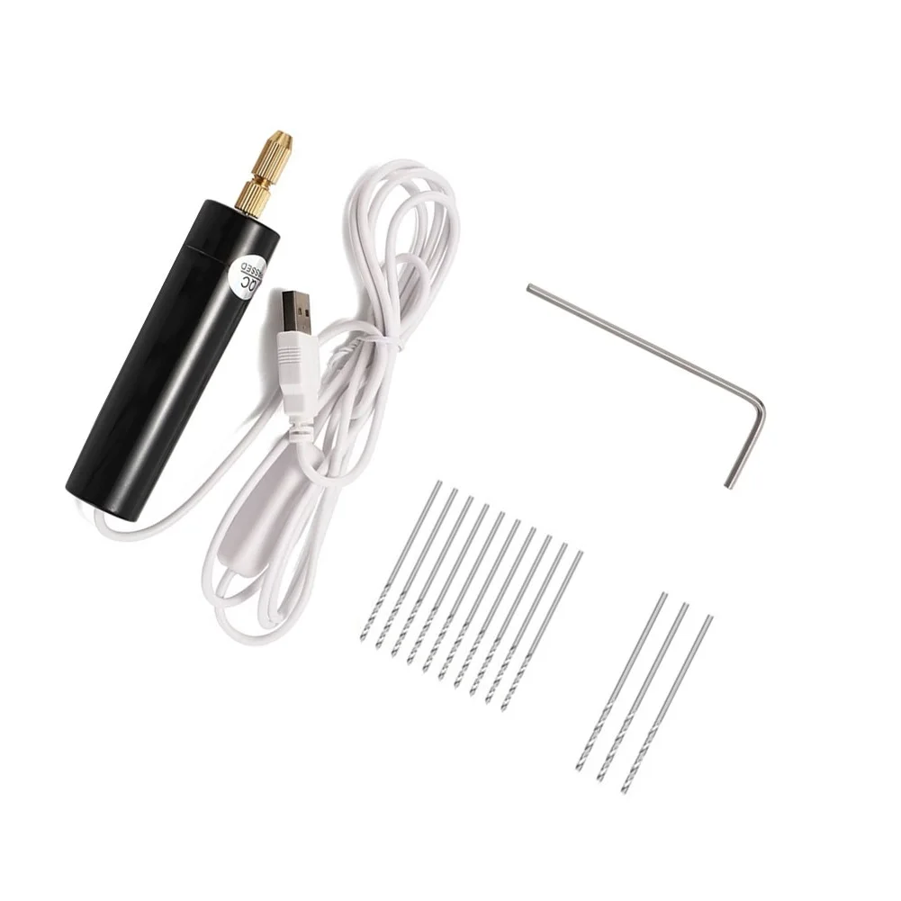 

Электрическая мини-дрель с USB, 10 Вт, 5 В, 15 шт./комплект