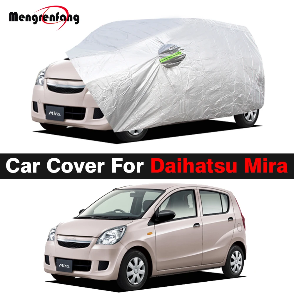 Windproof Car Cover Sun Anti-UV Rain Snow Dust Prevent Auto For Daihatsu Mira Cuore Domino Handivan Ceria 1980-2025