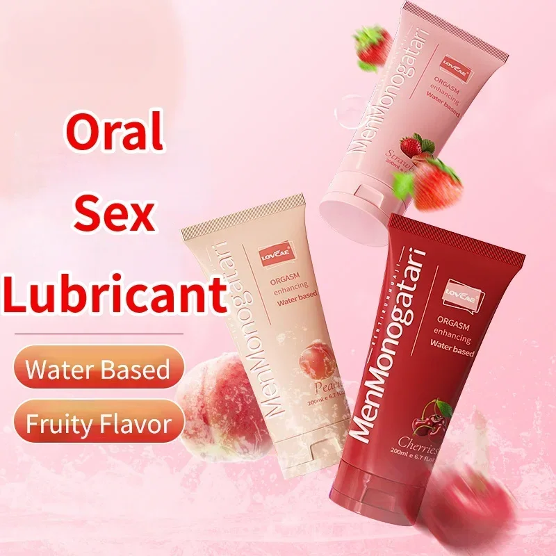 Фруктовый вкус съедобная смазка для анального вагинального орального секса