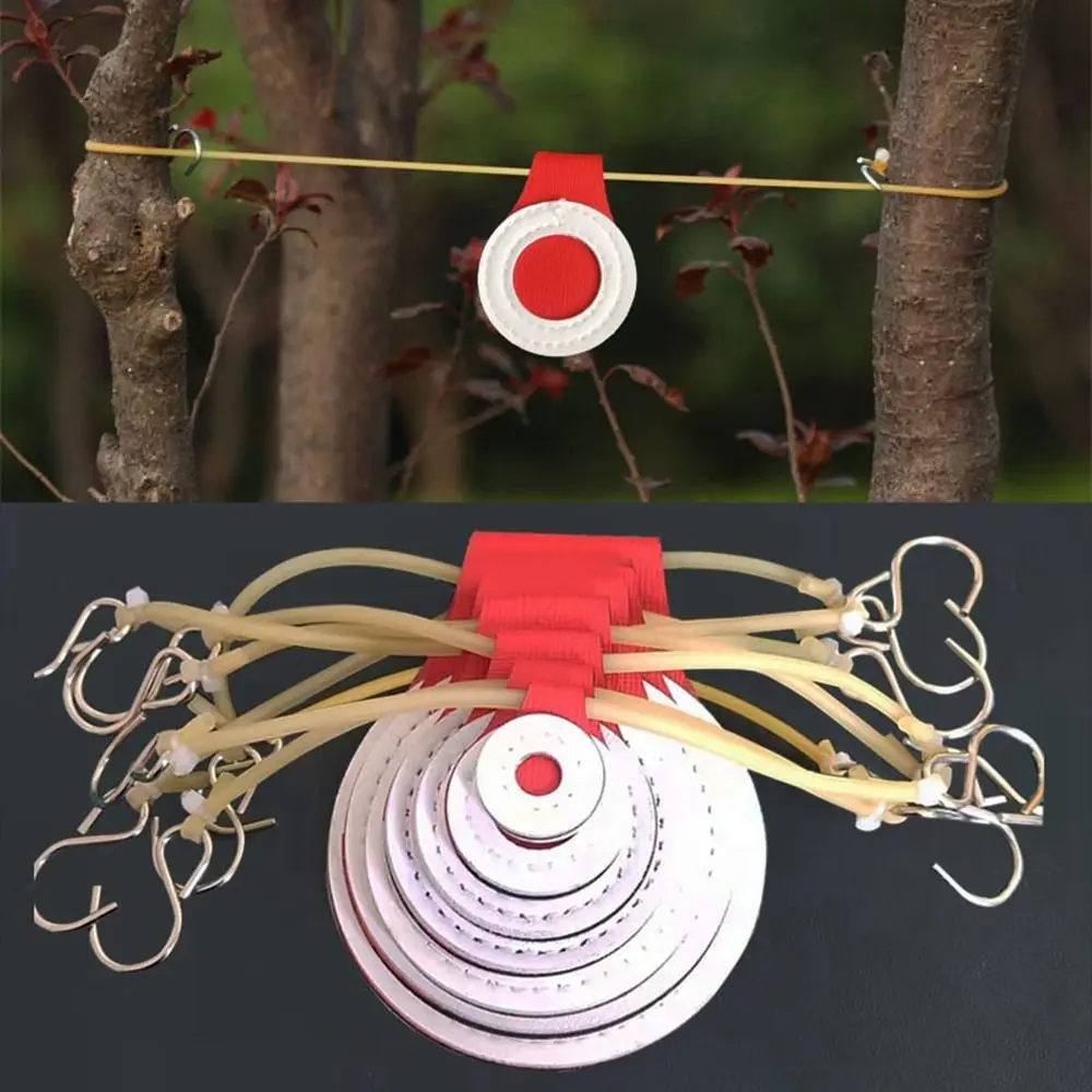 

5pcs White Slingshot Bullseye High Quality 2/3/4/5/6/7/8cm Microfiber Material Outdoor Slingshot Slingshot Training Outdoor