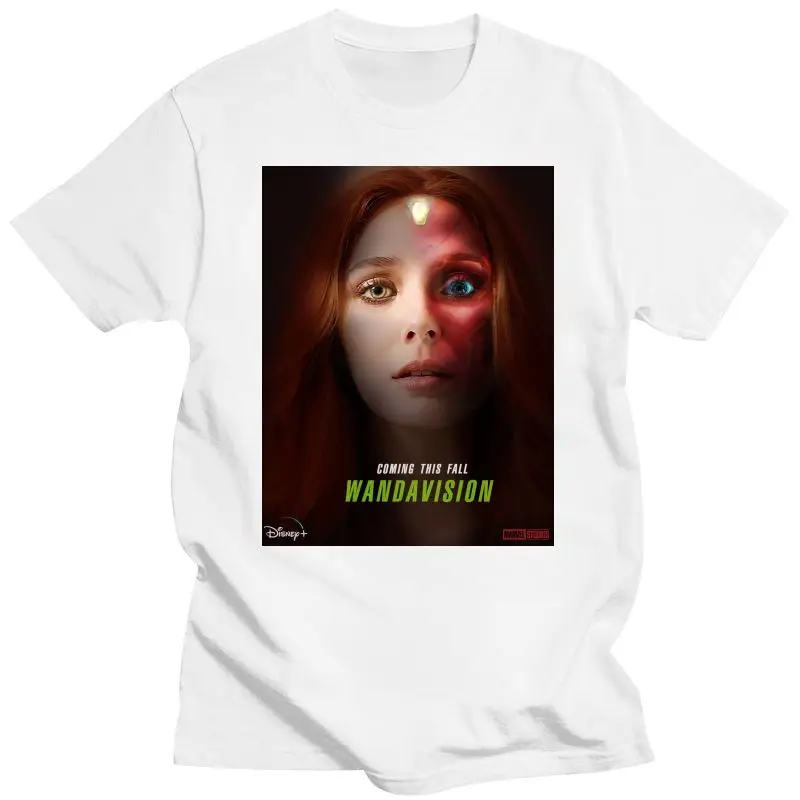 

Wandavision-Camiseta de bruja escarlata para hombre y mujer, de manga corta Camiseta negra 2Xl S, camiseta de calidad Superior