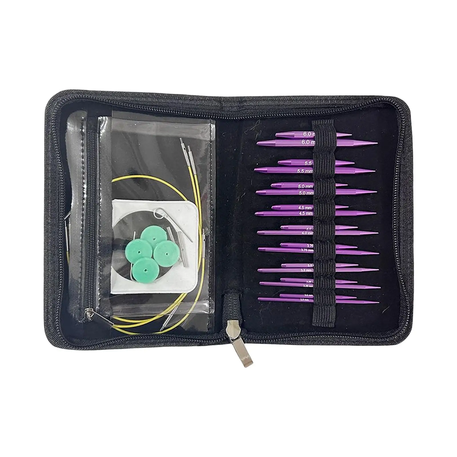 

Circular Knitting Needles Set Craft Crochet Needles for Socks Knitter Sewing