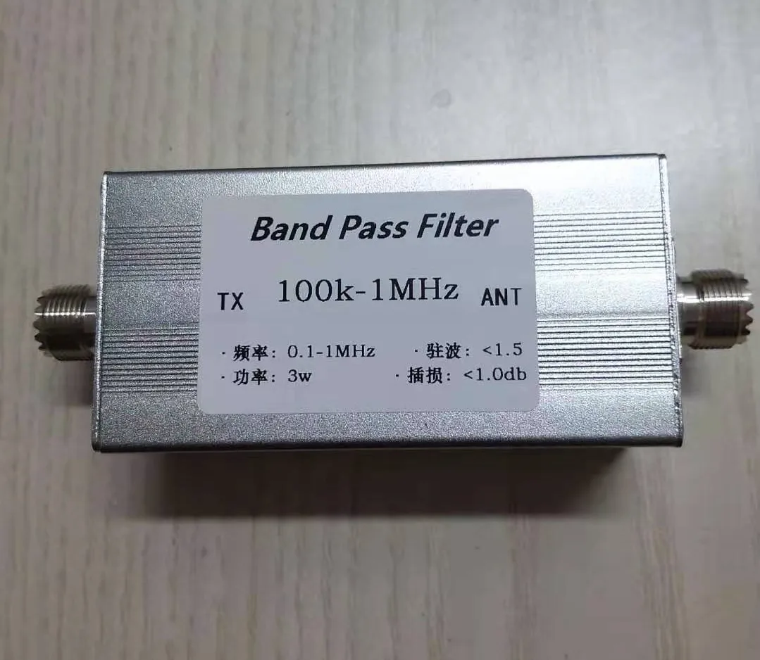 Bandpass filter BPF 100KHz-1MHz for receiving