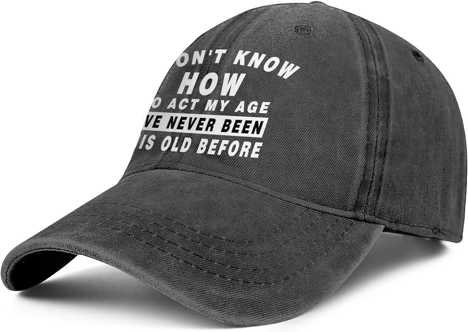 

I Dont Know How to Act My Age Hat for Men Women, Trucker Hats Cap Ideal Gifts Funny
