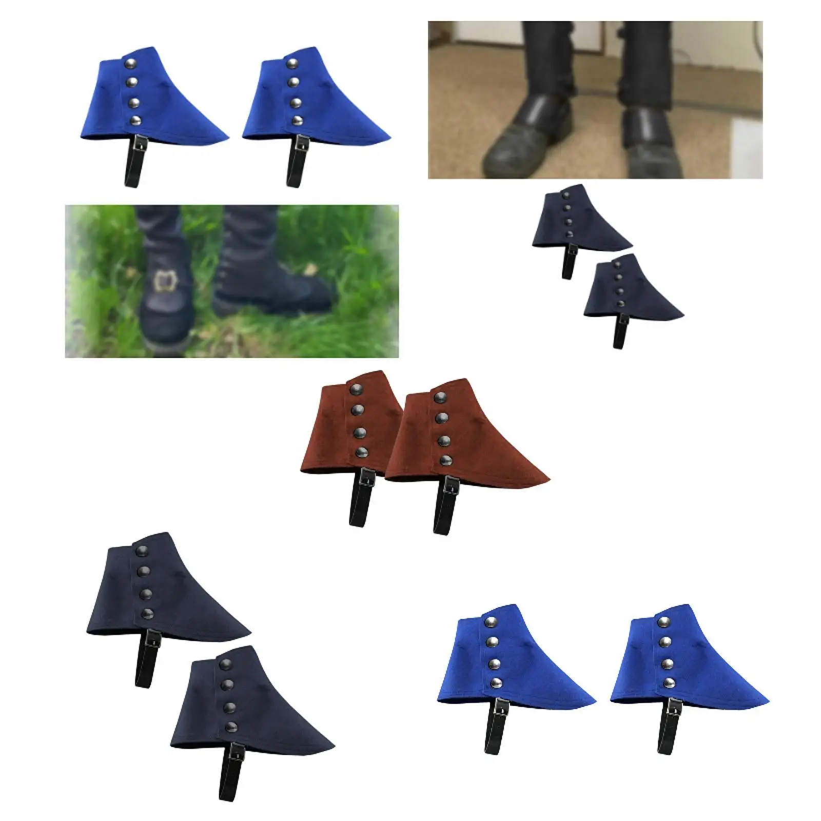 Средневековые пиратские бахилы ретро-одевалка регулируемые шпатлевки в