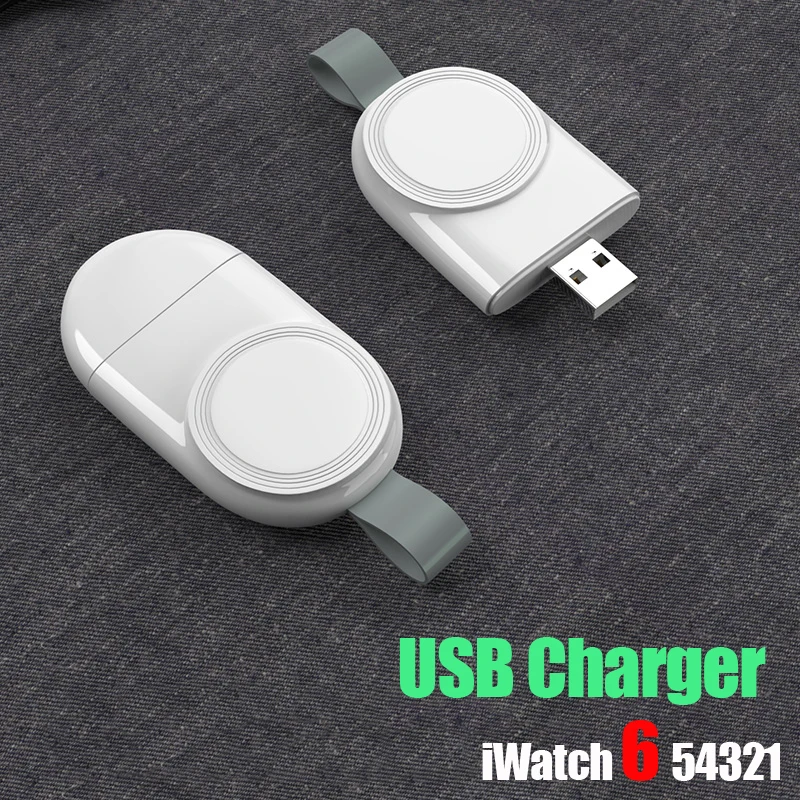 

Wireless Charger for Apple Watch 7 6 5 4 3 se Series iWatch Accessories Portable USB Charging Dock Station Apple watch Charger