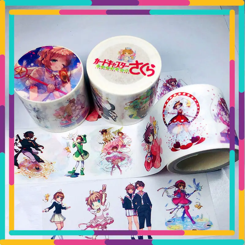 

Kinomoto sakura игрушечная наклейка аниме керо Лента наклейки Мультяшные Забавные игрушки хобби собирать подарки шармы украшение для учетной зап...