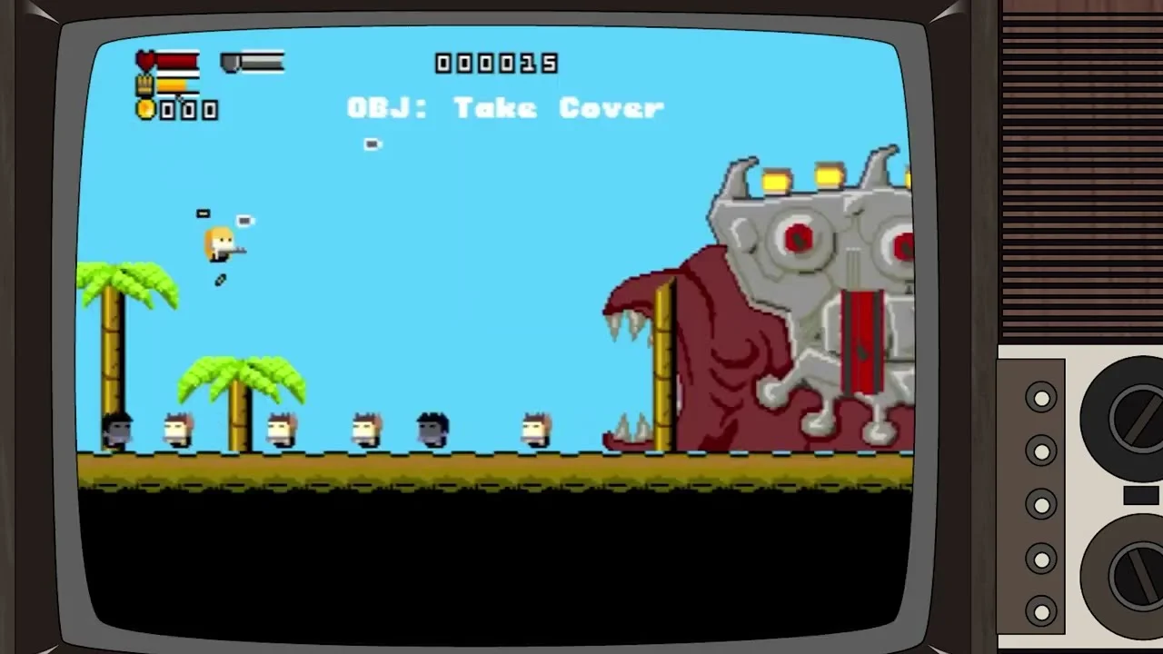 16-битная игровая карта Gunslugs MD для мега-привода (art.: 3920c3567fba2) - 3920c3567fba2
