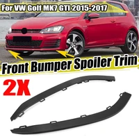 2pc car front bumper lip lower spoiler air deflector valance trim for vw for golf mk7 gti 2015 2017 5gg8059039b9 5gg8059049b9