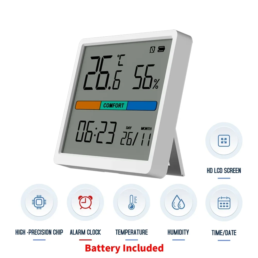 Цифровой Термометр-гигрометр С ЖК-дисплеем Электронный Измеритель Температуры И