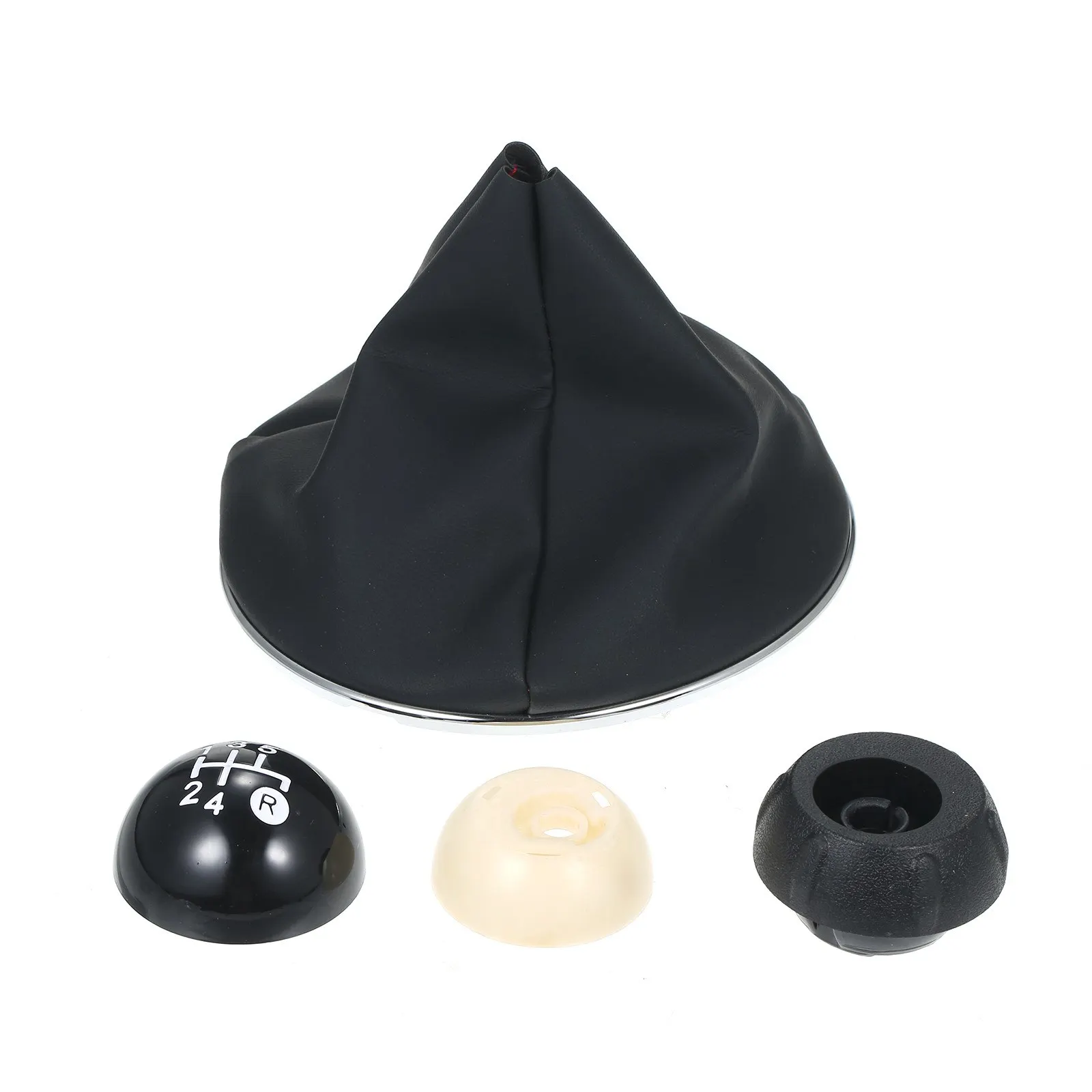 

Leather Car Shift Gear Knob Lever Gaitor Boot Cover Replacement for Fiat 500 500C