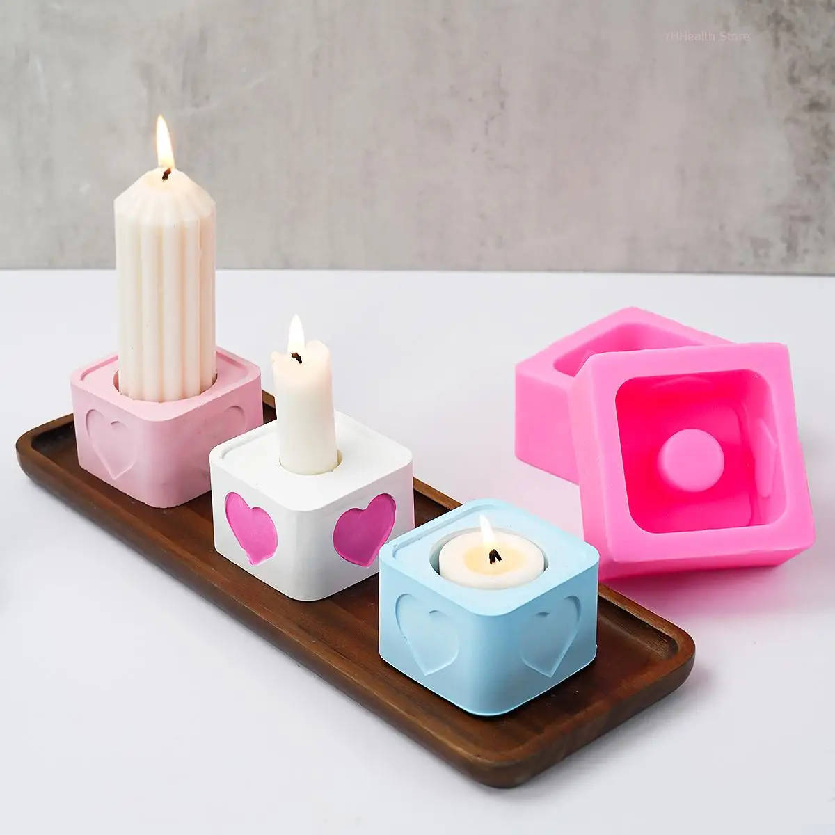 Силиконовая форма для изготовления свечей