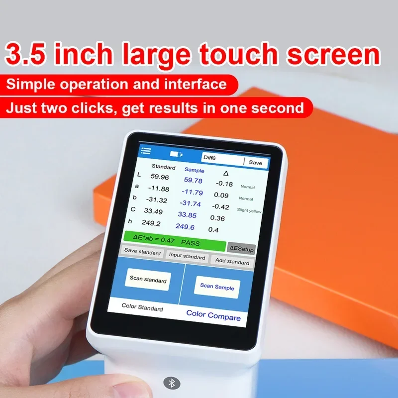 Фото Колориметр Colorimeter Color Meter LS173 D/8 ° Профессиональный портативный колориметр с анализатором цвета сенсорных экранов для автомобильной краски №2