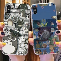 anime studio ghibli totoro phone case for iphone 11 12 13 mini pro max 8 7 6 6s plus x 5 se 2020 xr xs case shell