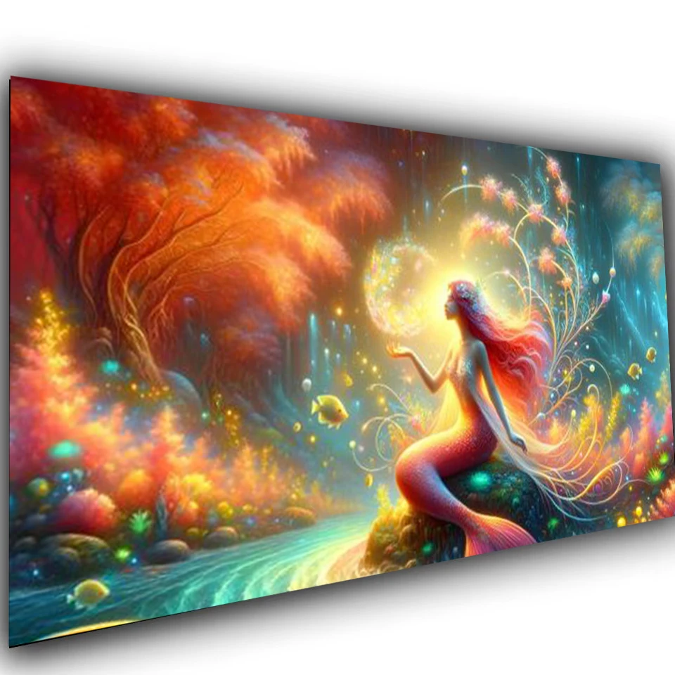 Русалка принцесса сделай сам 5d алмазная живопись наборы для вышивки крестом