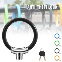 newest bicycle lock anti theft cable mtb road bike portable mini safety ring lock motorcycle helmet lock bike accessories
