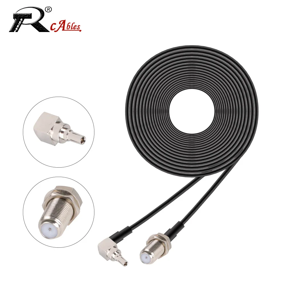 

1 шт. CRC9 штекер 90 градусов на Гнездо F RG174 коаксиальный Удлинительный кабель для модема Pigtail 3G радиочастотный коаксиальный кабель 10-50 см