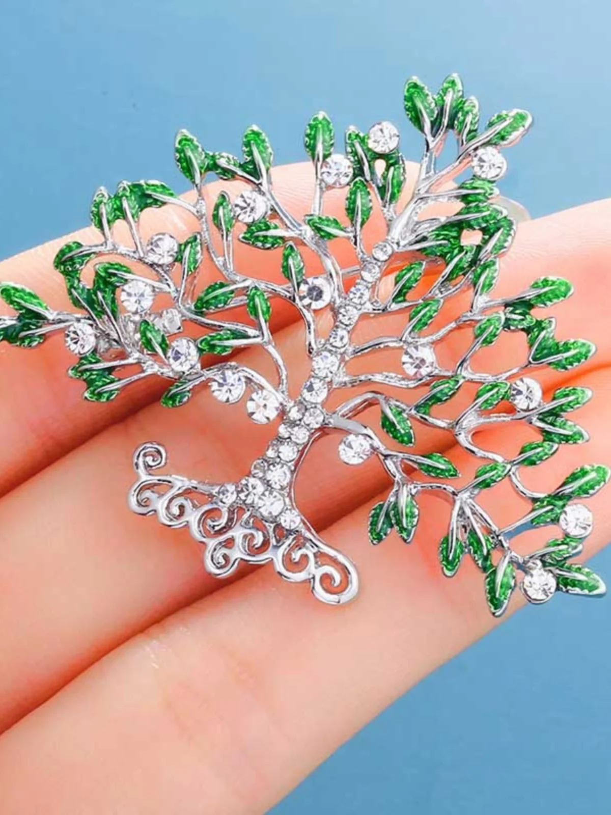 Корейская брошь Sle новая бриллиантовая Lucky Tree женская универсальная