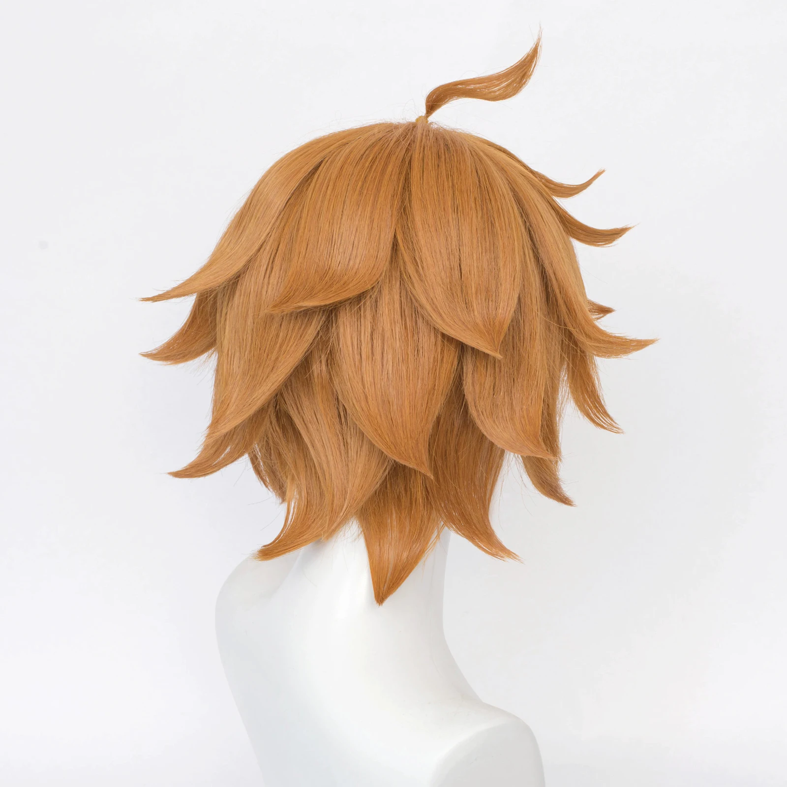 RANYU Genshin ударопрочная тартаглия Детский парик из игры аниме короткие оранжевые