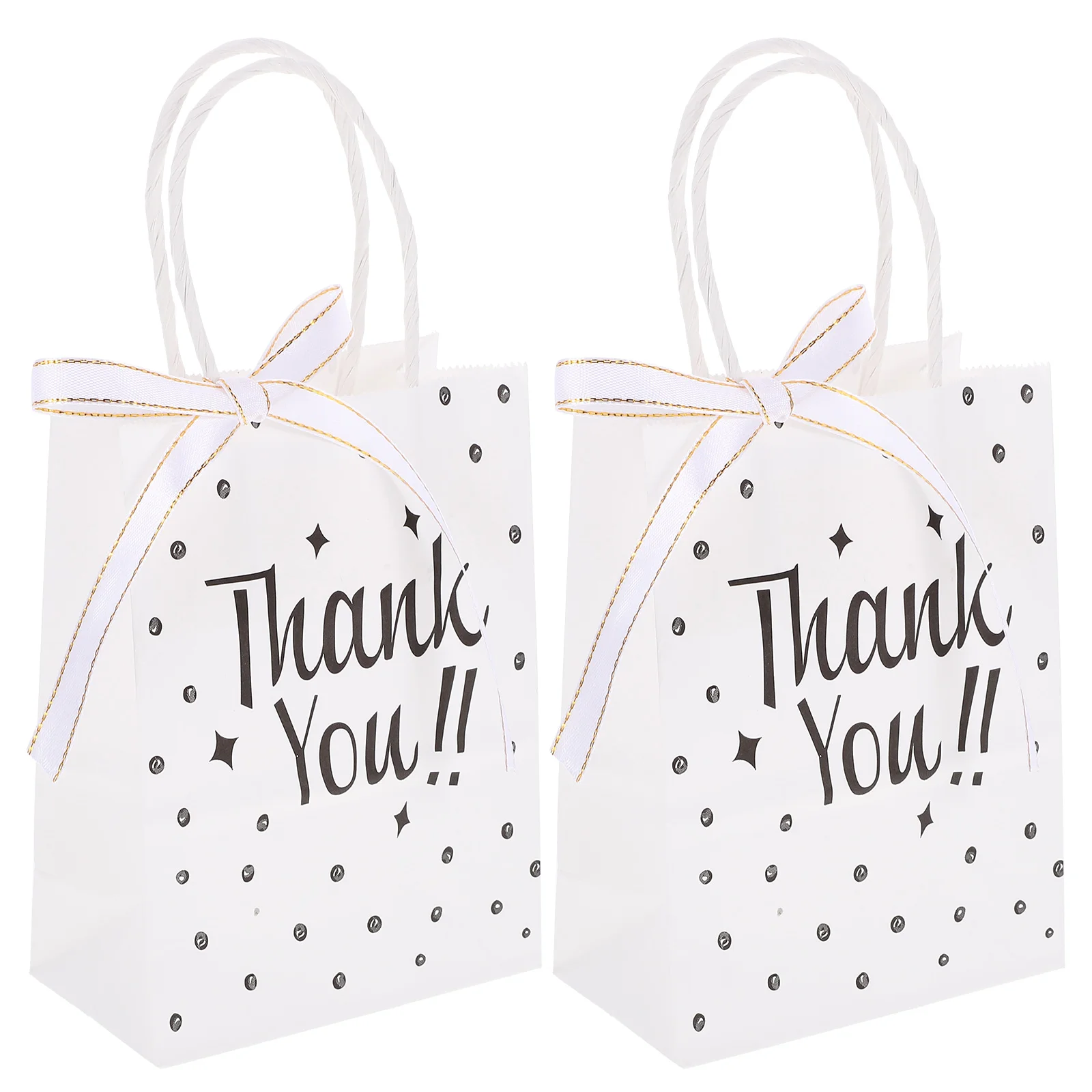 

24Pcs Thank You Gift Bags Handheld Gift Packaging Bags Decorative Gift Bags with Handle Packing Bags