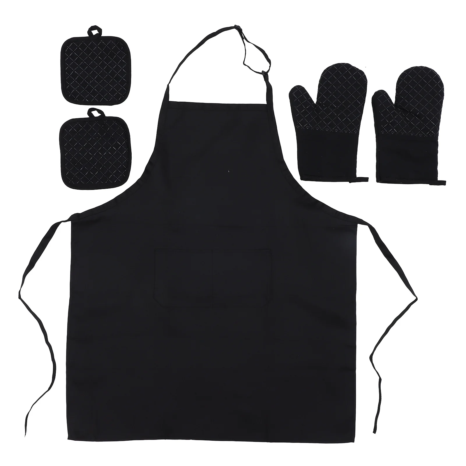 

Apron Oven Mitts Aprons Kitchen Gloves Pot Chef Cookingbaking Heat Resistant Holders Hot Pocket Bibpads Mittmittens Adjustable