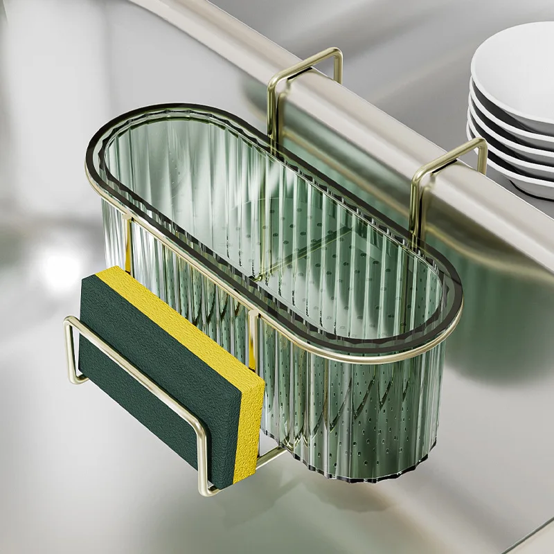 

Sink Sponge Holder Dishwashing Sponge Rack Sink Soap Storage Rack Iron Drainage Rack Wall Hanging Sundry Rack Hanger