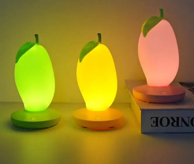 

Mango night light creative bedside induction led enamel fruit light