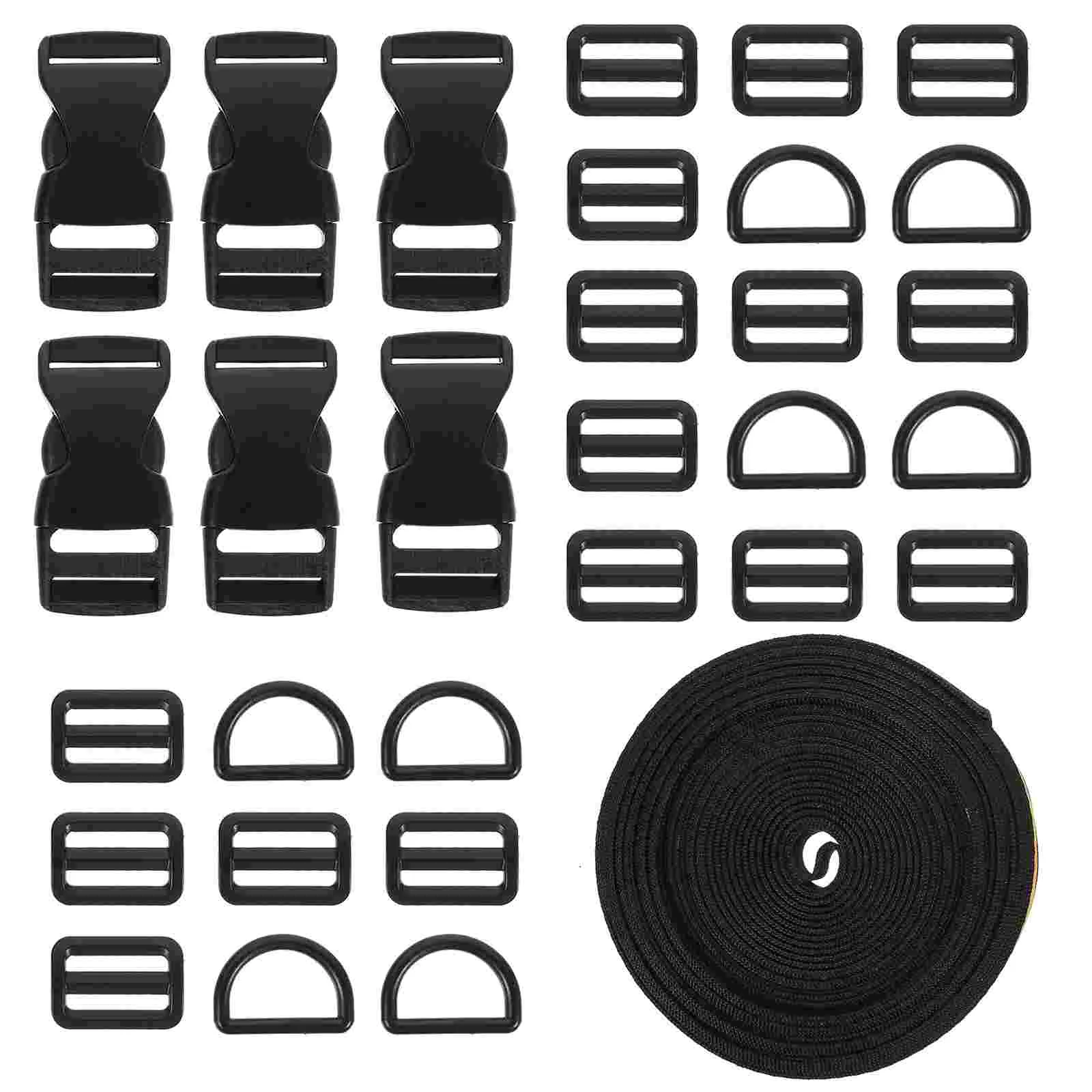 

Luggage Strap Straps Belt Travel Nylon Suitcase Side Release Buckles Webbing Clipsbuckle Clip Quick Backpacks Flat Making Slides