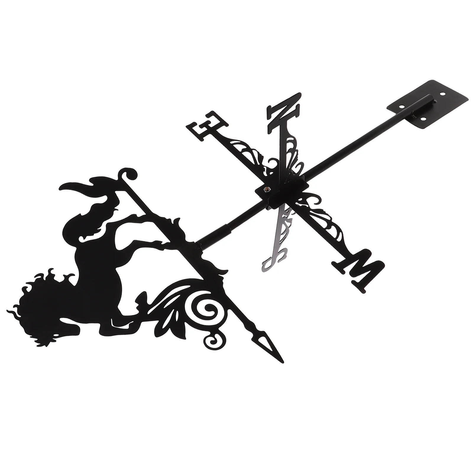 

Wind Indicator Halloween Decor Weather Vanes Sheds Yard Metal Weathervane Direction Indicators Wrought Iron Decorative