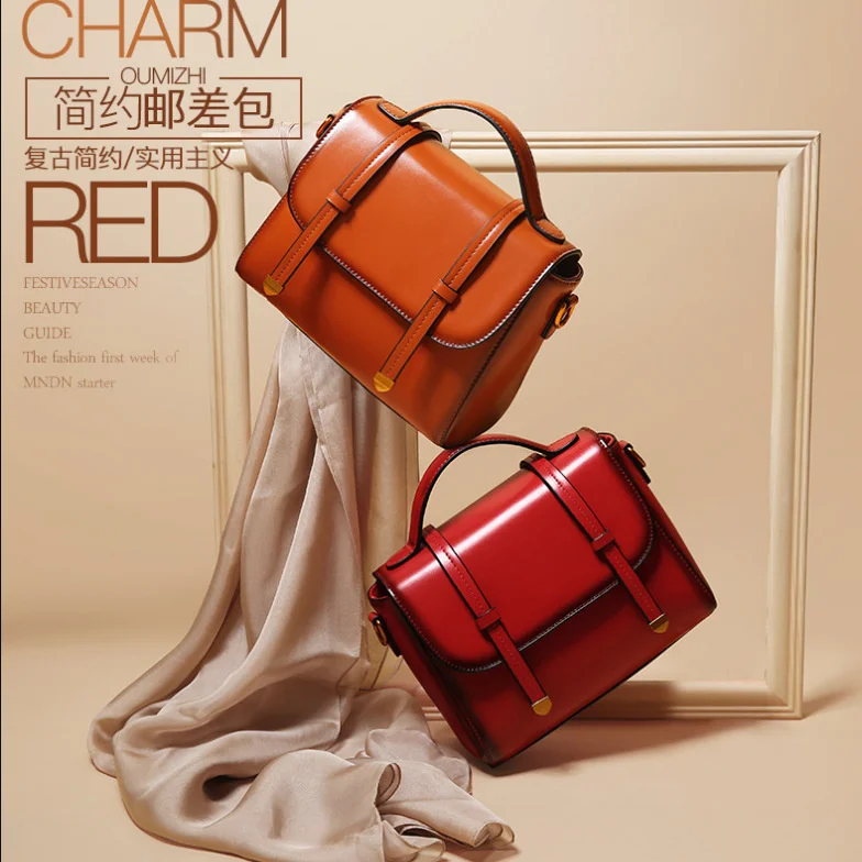 

high quality luxury brand Women's hand New style Hanniu leather shoulder Cross body women's Autumn and winter bag