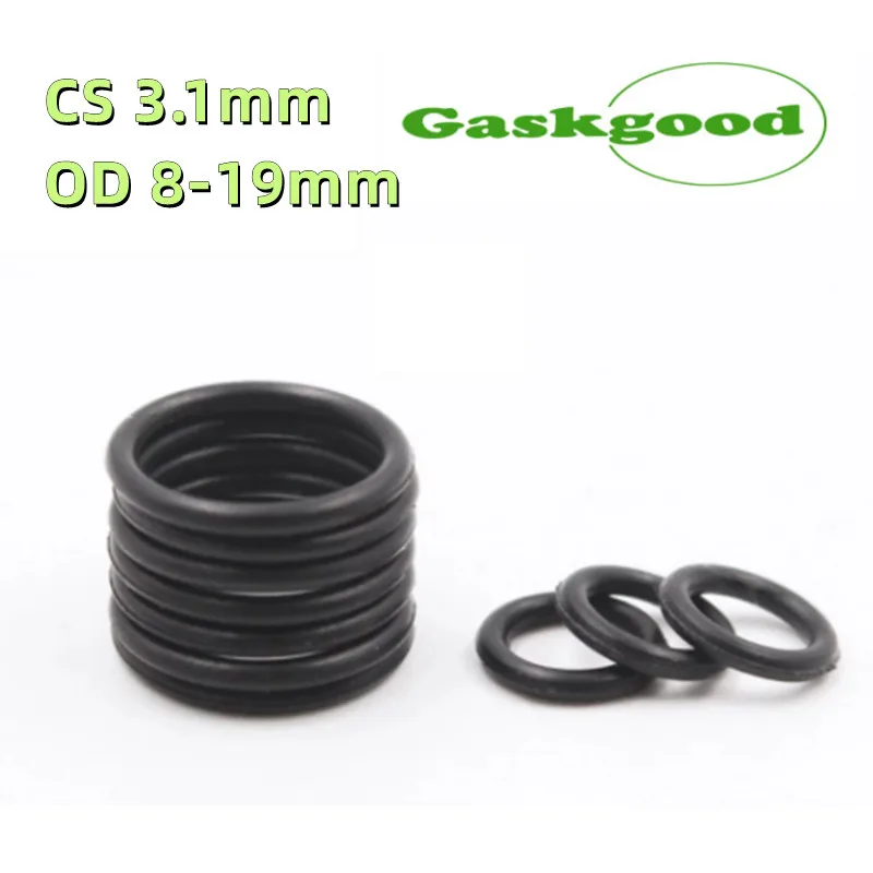 

10/20Pcs Fluorine rubber Ring Black FKM O ring Seal CS 3.1mm OD 8-19mm Rubber O-Ring Seal Oil Ring Gasket